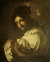 Oil on canvas. Portrait of a young gentleman. 16th century. Attributed Sebastiano del Piombo. Before and after restoration.